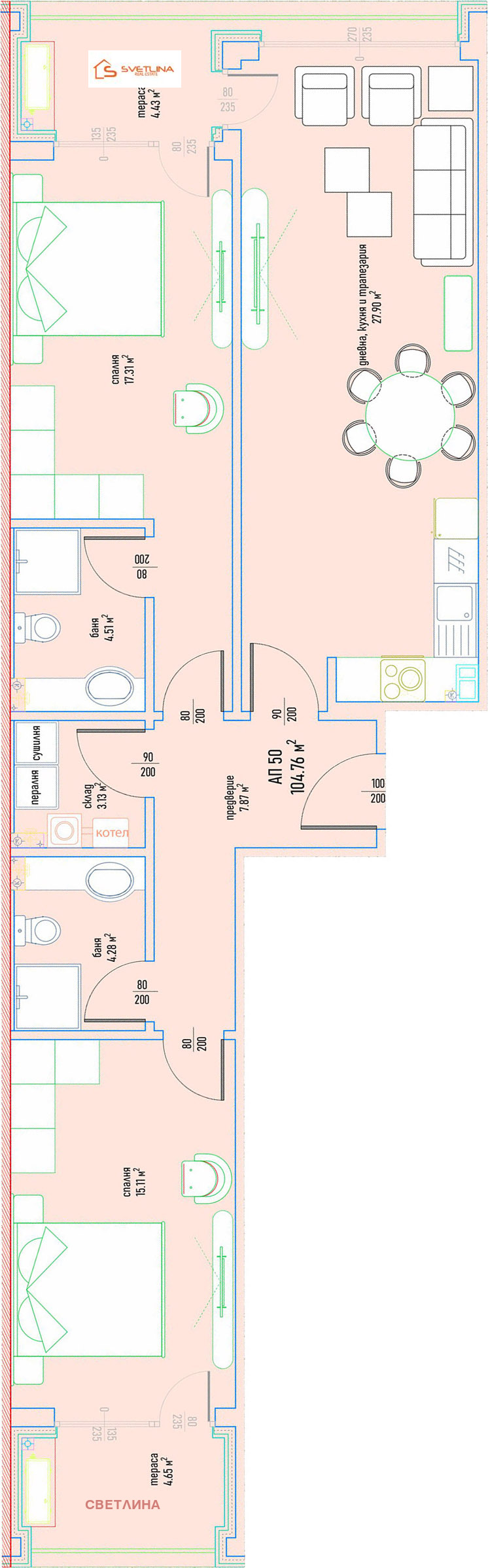 Na prodej  2 ložnice Sofia , Malinova dolina , 127 m2 | 85732184 - obraz [4]