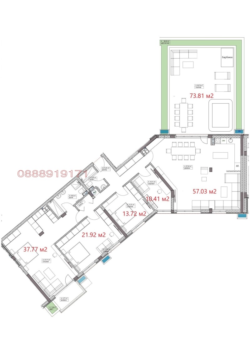 Продава МНОГОСТАЕН, гр. София, Витоша, снимка 7 - Aпартаменти - 48840902