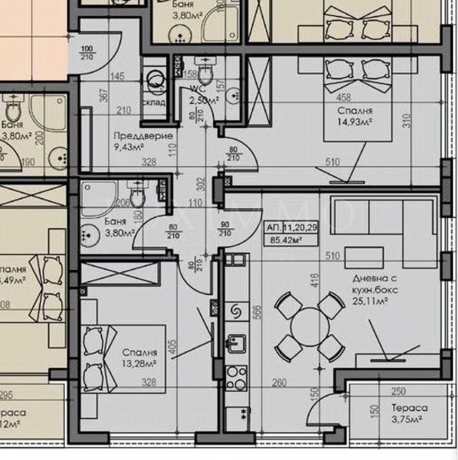 Продава 3-СТАЕН, гр. София, Малинова долина, снимка 6 - Апартаменти - 56166270