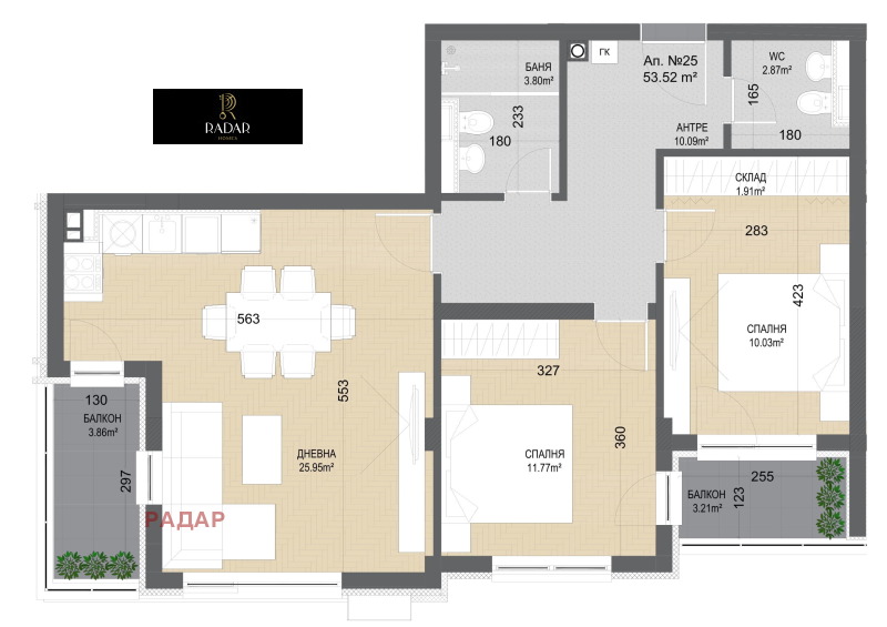 Продава 3-СТАЕН, гр. София, Манастирски ливади, снимка 2 - Апартаменти - 53173583