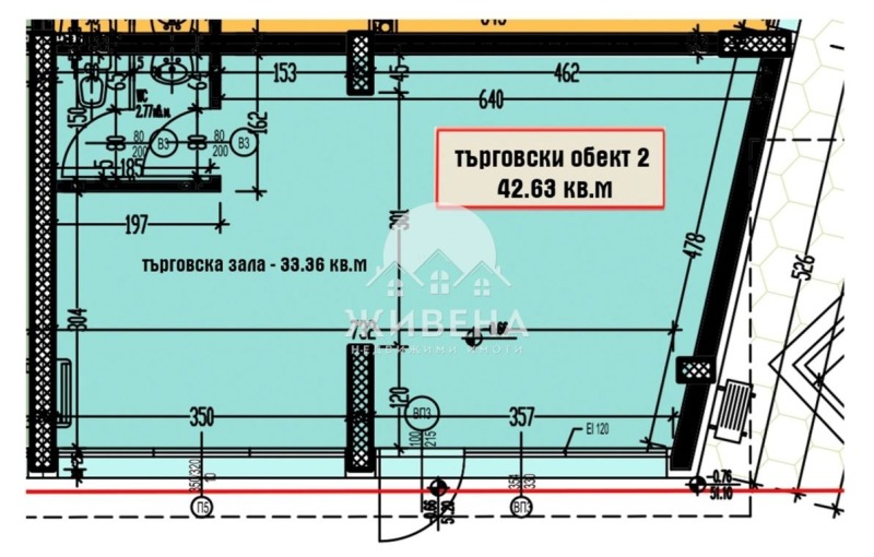 Продава ОФИС в град Варна, Аспарухово - 48 кв.м / 64 900 € » 126 933.37 лв., ЖИВЕНА