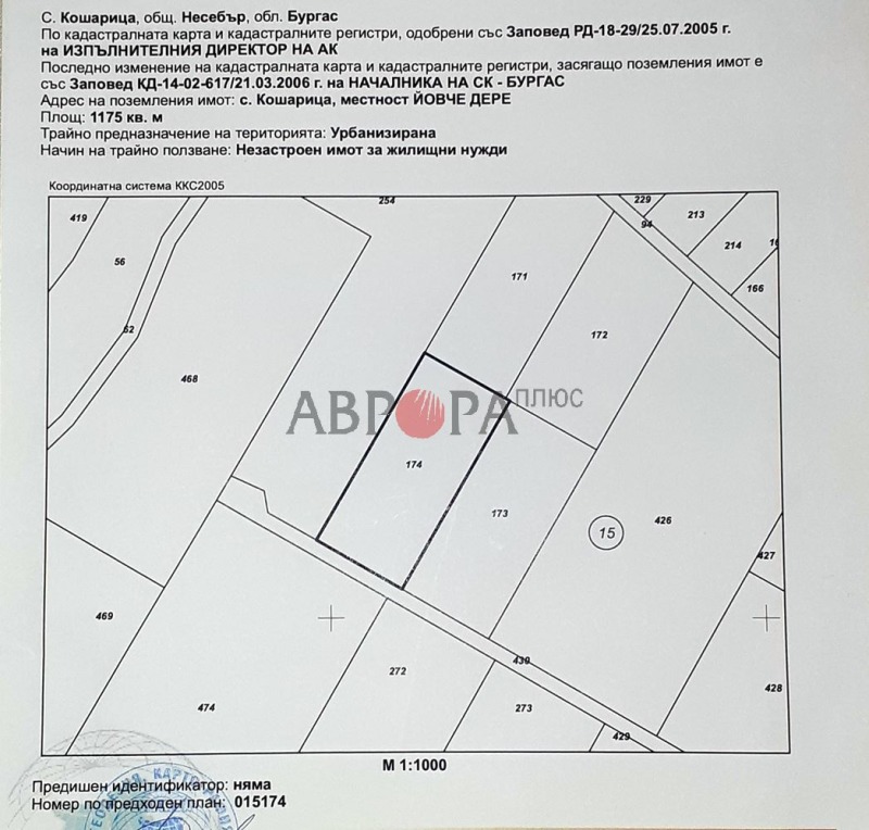 Продава ПАРЦЕЛ, с. Кошарица, област Бургас, снимка 7 - Парцели - 48186330