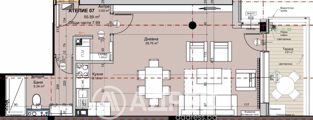 Продава 1-СТАЕН, гр. София, Красно село, снимка 4 - Апартаменти - 55457391