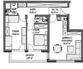 2 bedroom Dianabad, Sofia 2