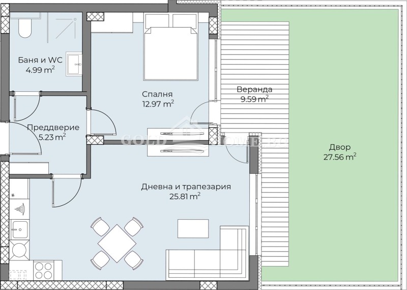 De vânzare  1 dormitor Plovdiv , Belomorsci , 93 mp | 48103024 - imagine [9]