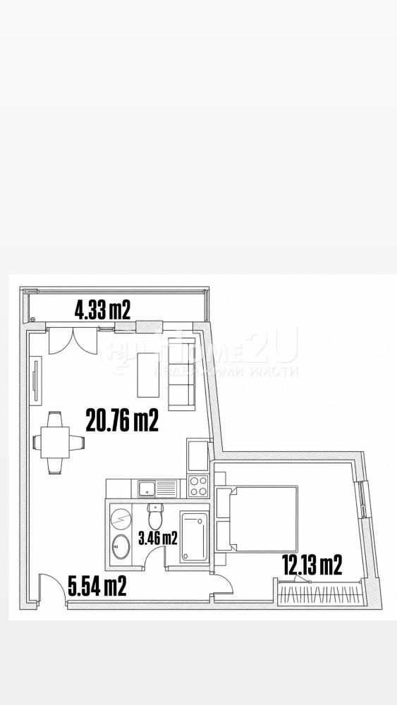Продава 2-СТАЕН, гр. София, Хаджи Димитър, снимка 4 - Апартаменти - 54541663