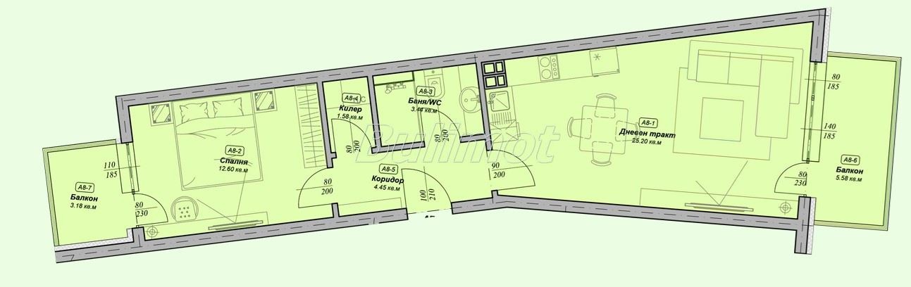 Продава 2-СТАЕН, гр. Варна, Галата, снимка 6 - Апартаменти - 54119170