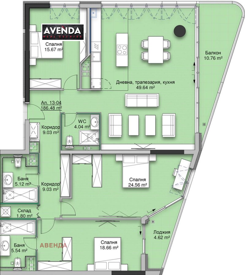 Продаја  3 спаваће собе Софија , Драгалевци , 228 м2 | 68050280 - слика [8]