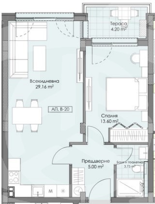 Продава  2-стаен град Пловдив , Остромила , 62 кв.м | 61443286