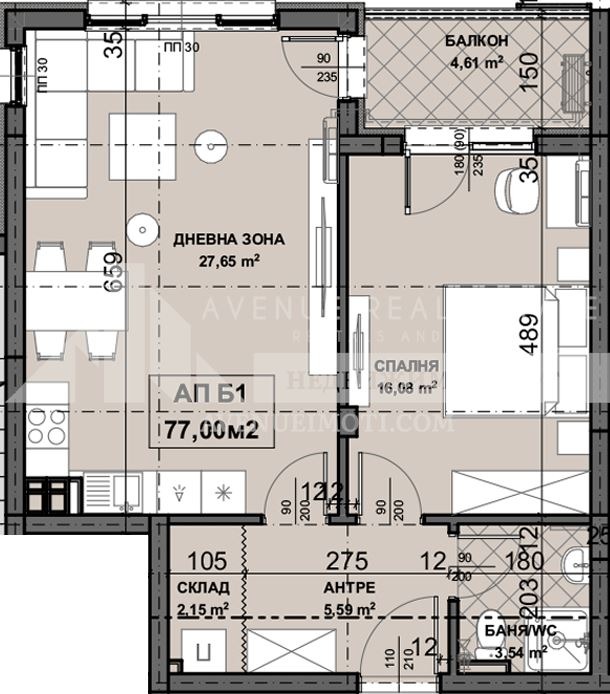 Продава  2-стаен град Пловдив , Остромила , 77 кв.м | 66645085 - изображение [3]