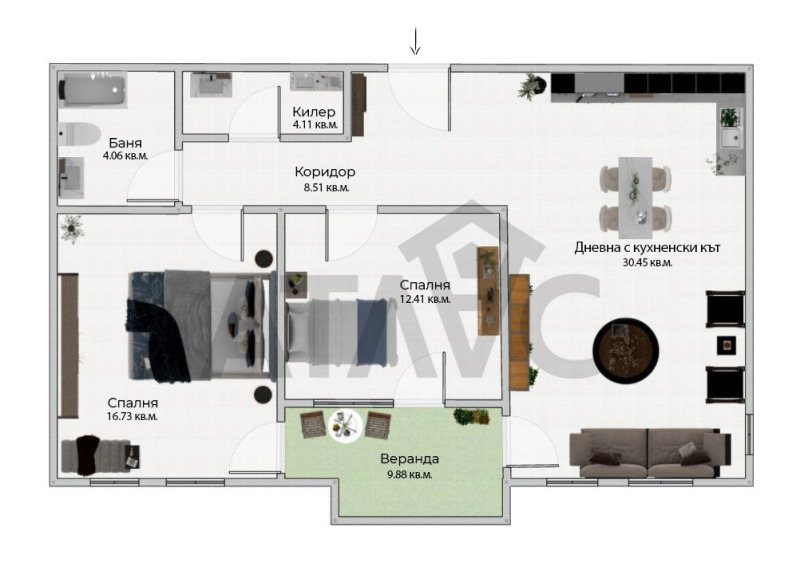 Продава 3-СТАЕН, гр. Пловдив, Остромила, снимка 1 - Aпартаменти - 48250939