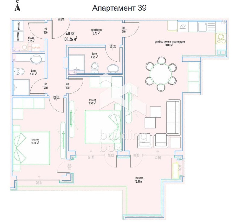 Продава 3-СТАЕН, гр. София, Малинова долина, снимка 3 - Aпартаменти - 49555185