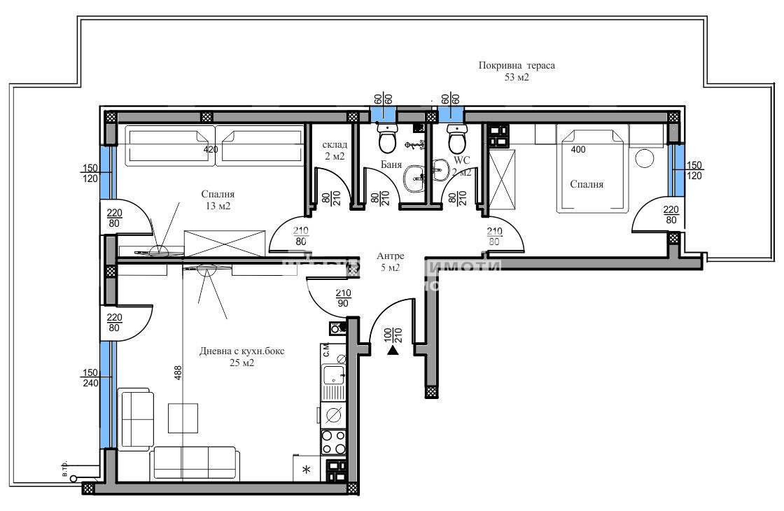 Продава 3-СТАЕН, гр. Пловдив, Беломорски, снимка 2 - Апартаменти - 51094102
