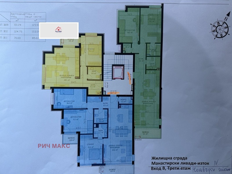 Продава 4-СТАЕН в град София, Манастирски ливади - 154 кв.м / 399 000 € » 780 376.17 лв., РИЧ МАКС
