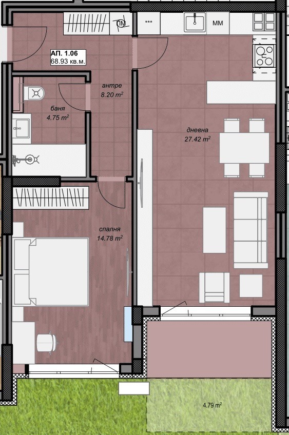 Продава 2-СТАЕН, гр. София, Толстой, снимка 6 - Апартаменти - 53683449