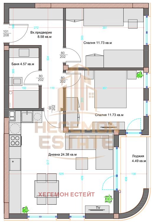 Продава 3-СТАЕН, гр. Варна, Трошево, снимка 15 - Апартаменти - 56258130