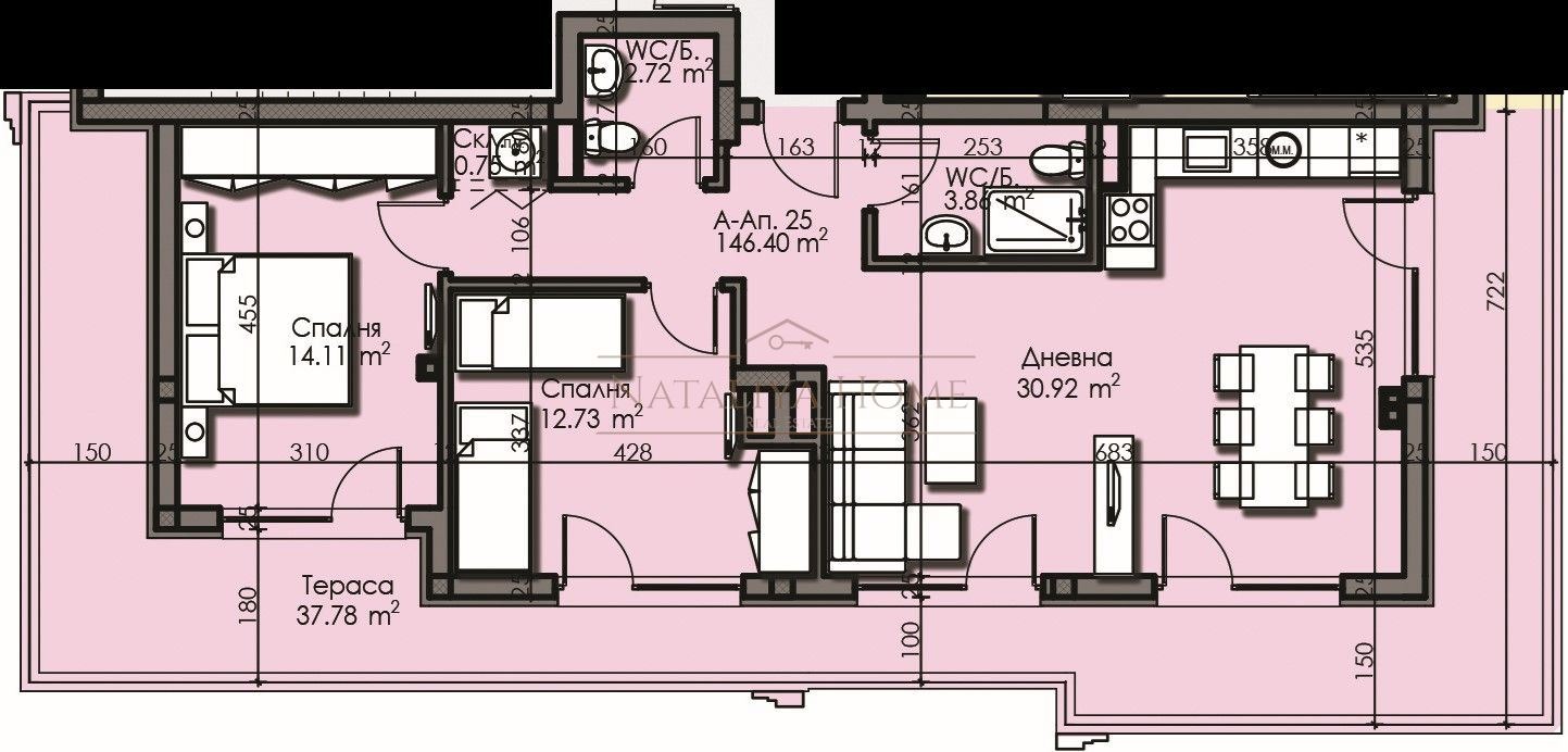Продава 3-СТАЕН, гр. Бургас, Изгрев, снимка 2 - Апартаменти - 53693595