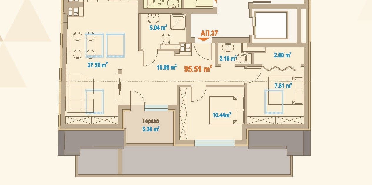 Продава 3-СТАЕН, гр. София, Зона Б-19, снимка 3 - Апартаменти - 53643661