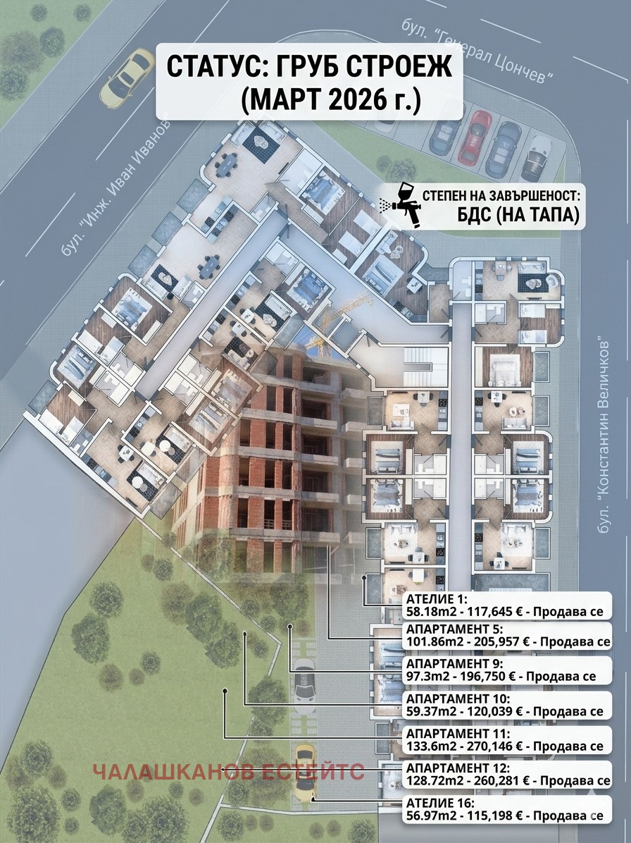 Продава АТЕЛИЕ, ТАВАН, гр. София, Зона Б-19, снимка 2 - Апартаменти - 54012513