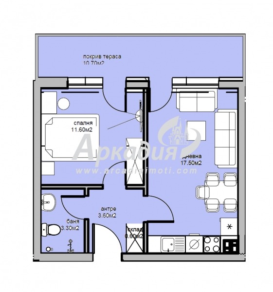 Zu verkaufen  1 Schlafzimmer Plowdiw , Belomorski , 61 qm | 72274827