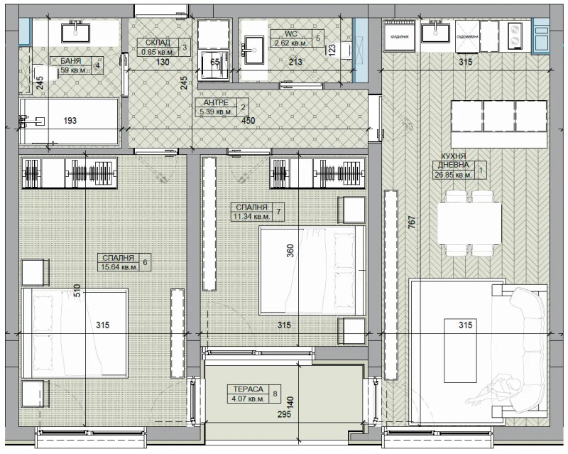 Продава  3-стаен град София , Люлин 6 , 98 кв.м | 55144105 - изображение [8]