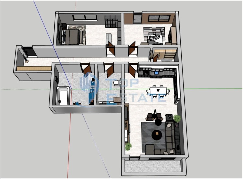Продава 3-СТАЕН в град Велико Търново, Бузлуджа - 113 кв.м / 141 000 € » 275 772.03 лв., ТОП ЕСТЕЙТ