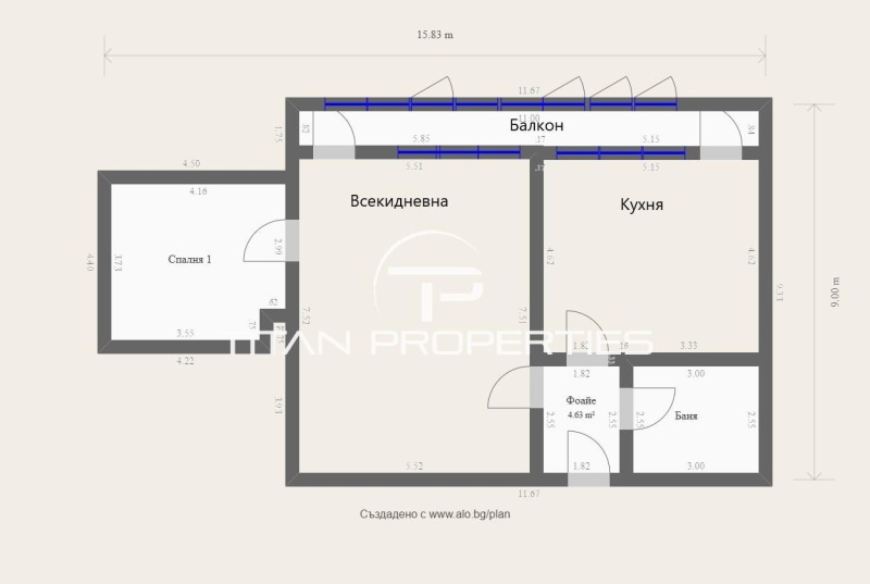 Satılık  1 yatak odası Varna , Troşevo , 63 metrekare | 13084620 - görüntü [6]