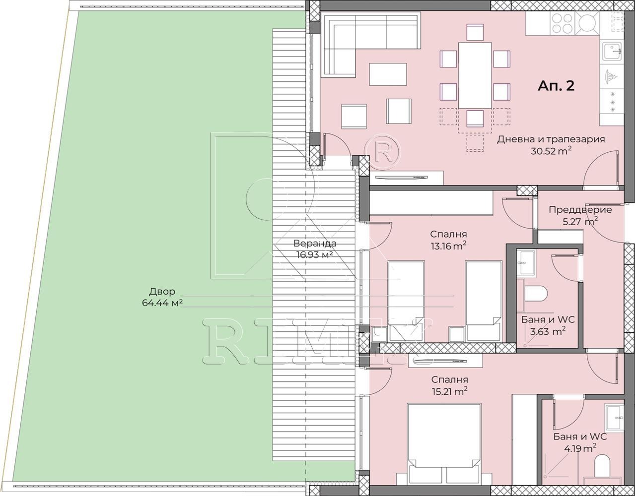Продава 3-СТАЕН, гр. Пловдив, Беломорски