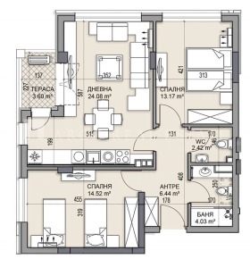 2 Schlafzimmer Gagarin, Plowdiw 2