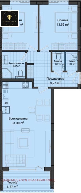2 dormitorios Gagarin, Plovdiv 2