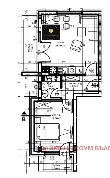 À venda  1 quarto Plovdiv , Hristo Smirnenski , 69 m² | 13263046 - imagem [2]