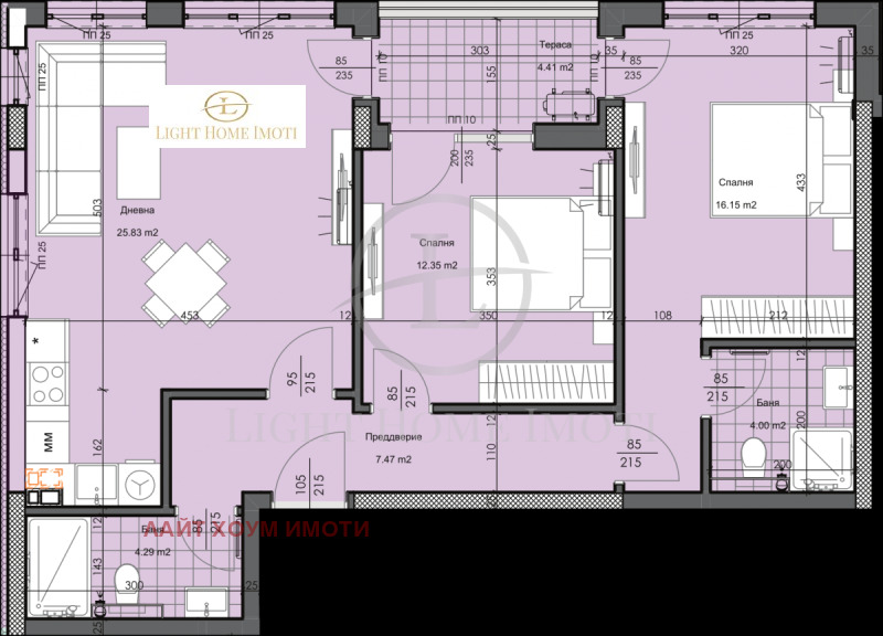 Na prodej  2 ložnice Plovdiv , Gagarin , 111 m2 | 70750334 - obraz [6]