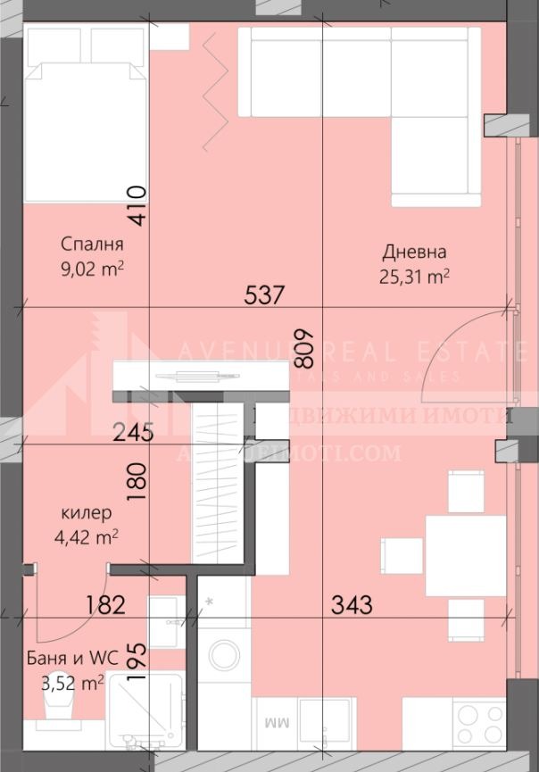 На продаж  Студія Пловдив , Кършияка , 56 кв.м | 15989118 - зображення [2]