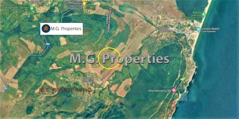 Продава ПАРЦЕЛ, с. Осеново, област Варна, снимка 2 - Парцели - 52145402