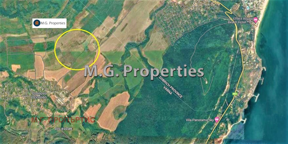Продава ПАРЦЕЛ, с. Осеново, област Варна, снимка 2 - Парцели - 52145402
