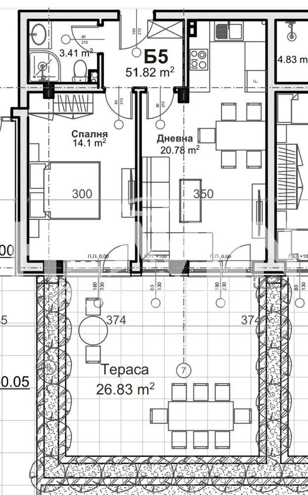 Προς πώληση  1 υπνοδωμάτιο Πλοβδηβ , Χρηστο Σμηρνενσκη , 65 τ.μ | 21695765 - εικόνα [2]