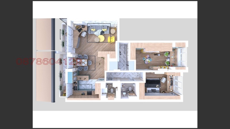 De vânzare  2 dormitoare Plovdiv , Țentâr , 132 mp | 20885860 - imagine [17]
