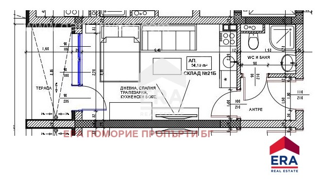 Продава 1-СТАЕН, гр. Поморие, област Бургас, снимка 3 - Апартаменти - 55116111