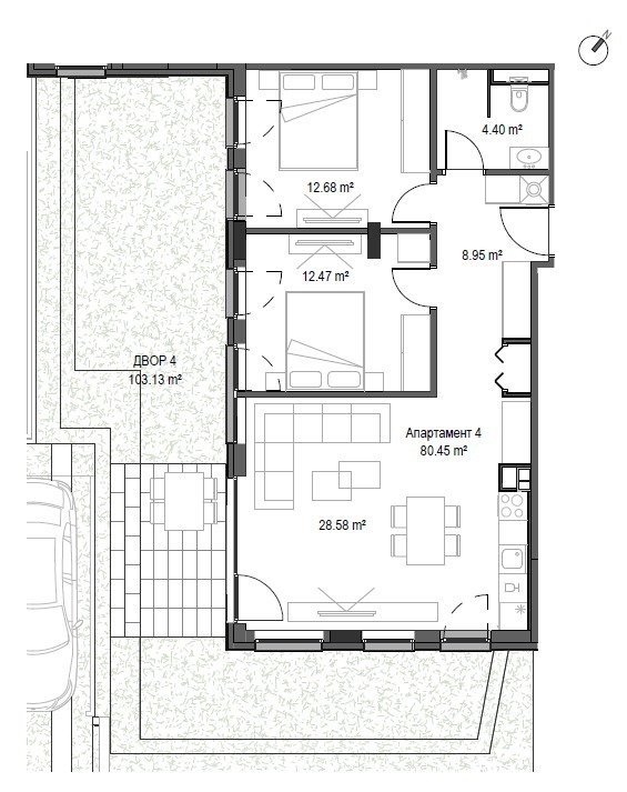Продава 3-СТАЕН, гр. София, Манастирски ливади, снимка 2 - Апартаменти - 53779634