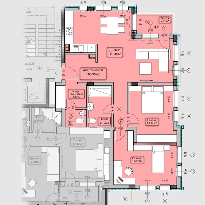 Продава  3-стаен град София , м-т Гърдова глава , 117 кв.м | 60306297 - изображение [3]