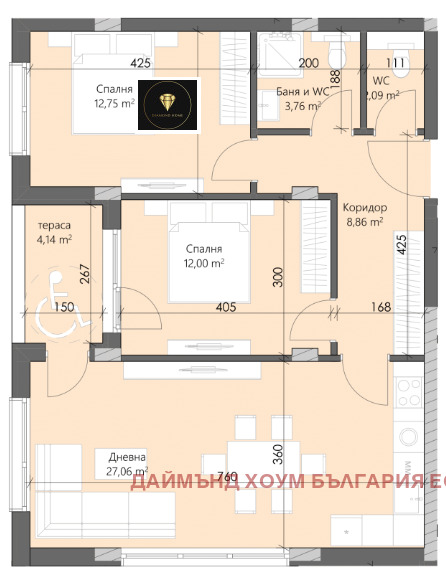 À vendre  2 chambres Plovdiv , Karchiyaka , 101 m² | 18451825 - image [2]