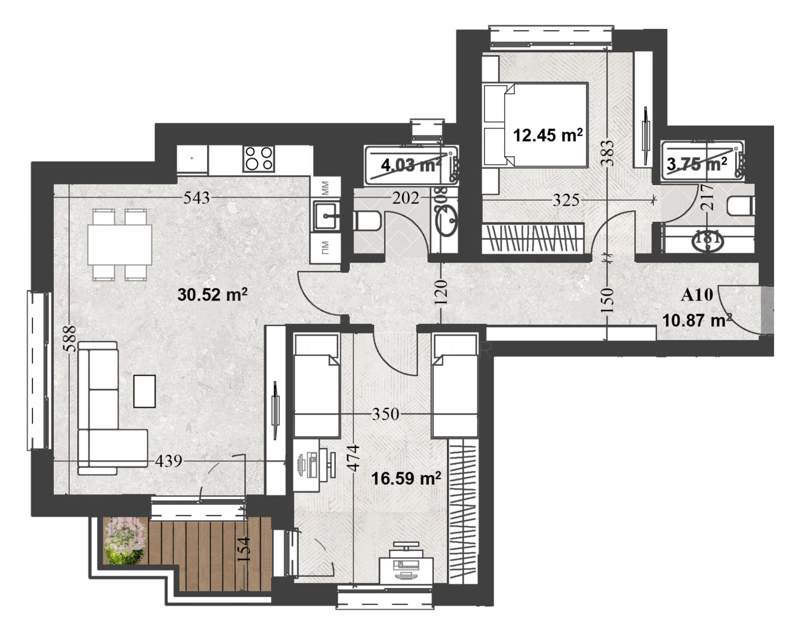 Продава 3-СТАЕН, гр. София, Кръстова вада, снимка 2 - Апартаменти - 53474382