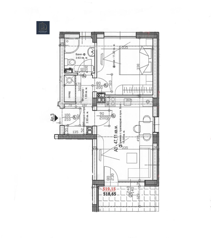 Продава 2-СТАЕН, гр. София, Орландовци, снимка 2 - Апартаменти - 53502585
