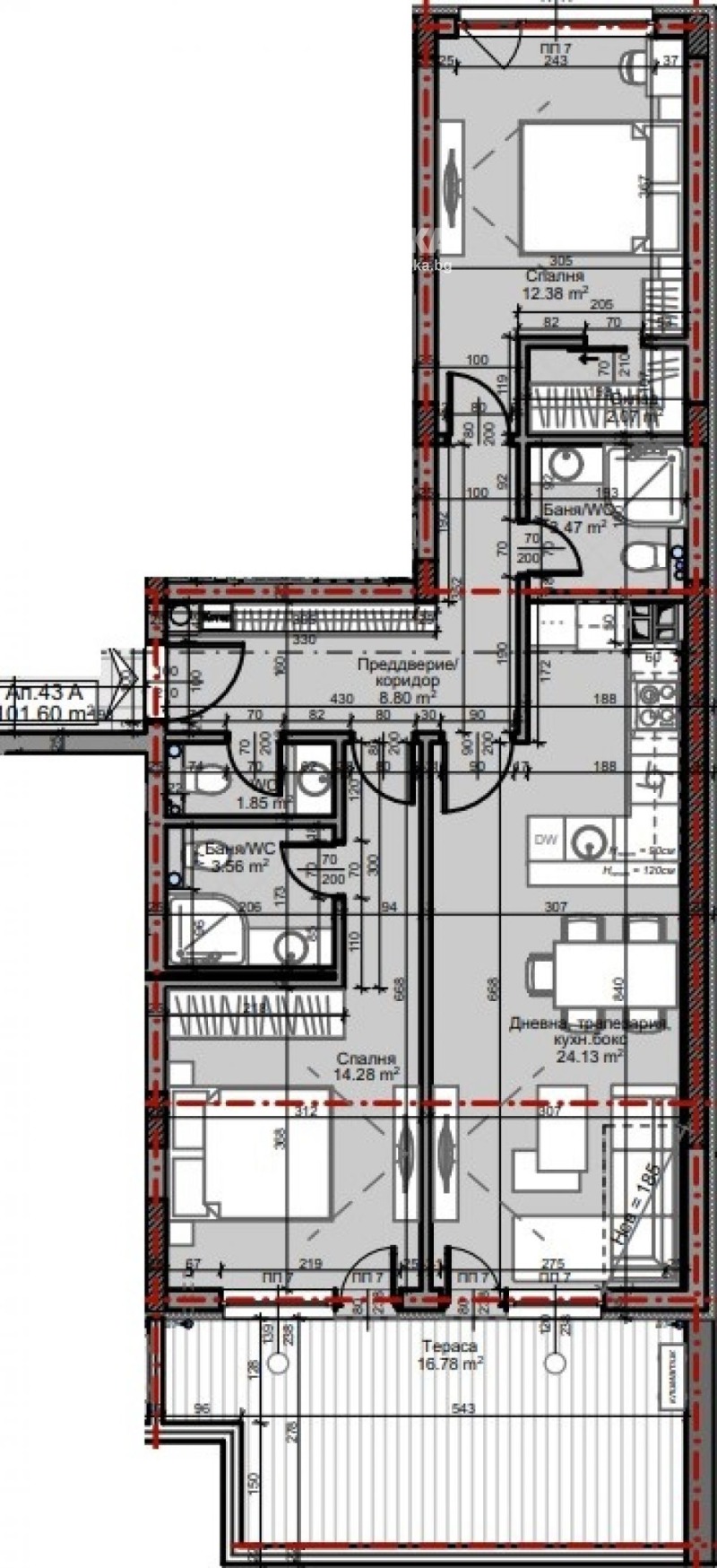 Na prodej  2 ložnice Sofia , Mladost 4 , 118 m2 | 41164431