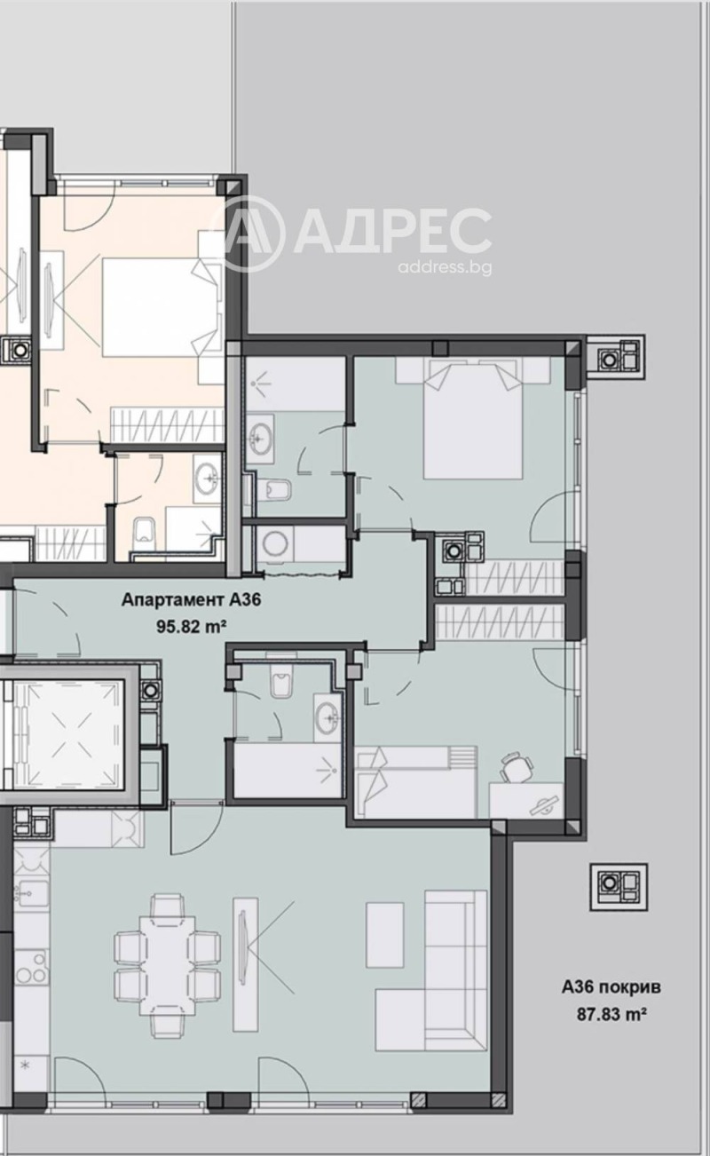 Продава 3-СТАЕН, гр. София, Кръстова вада, снимка 4 - Апартаменти - 52651568