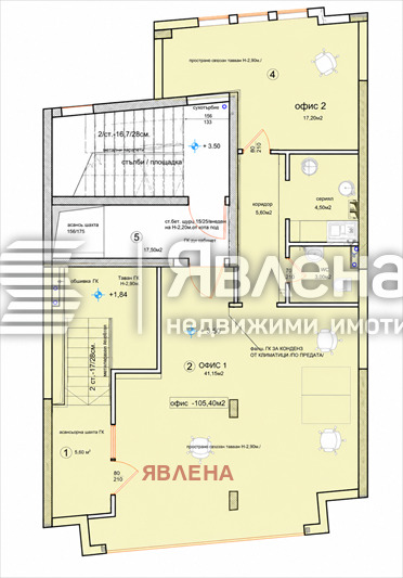 Продава ОФИС, гр. София, Банишора, снимка 2 - Офиси - 56364604