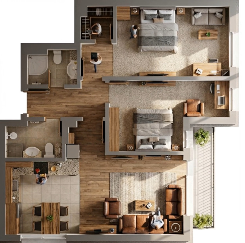 Продава 3-СТАЕН в град София, Красна поляна 2 - 103 кв.м / 199 700 € » 390 579.25 лв., ГЕНОВ И КО ЕООД