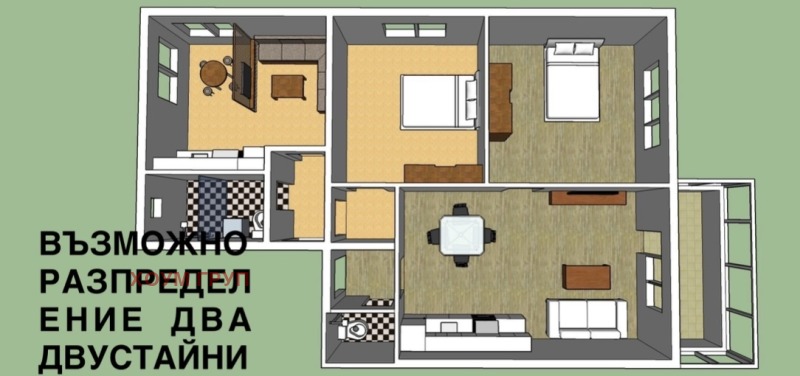 Продава  2-стаен град София , Иван Вазов , 60 кв.м | 15209518