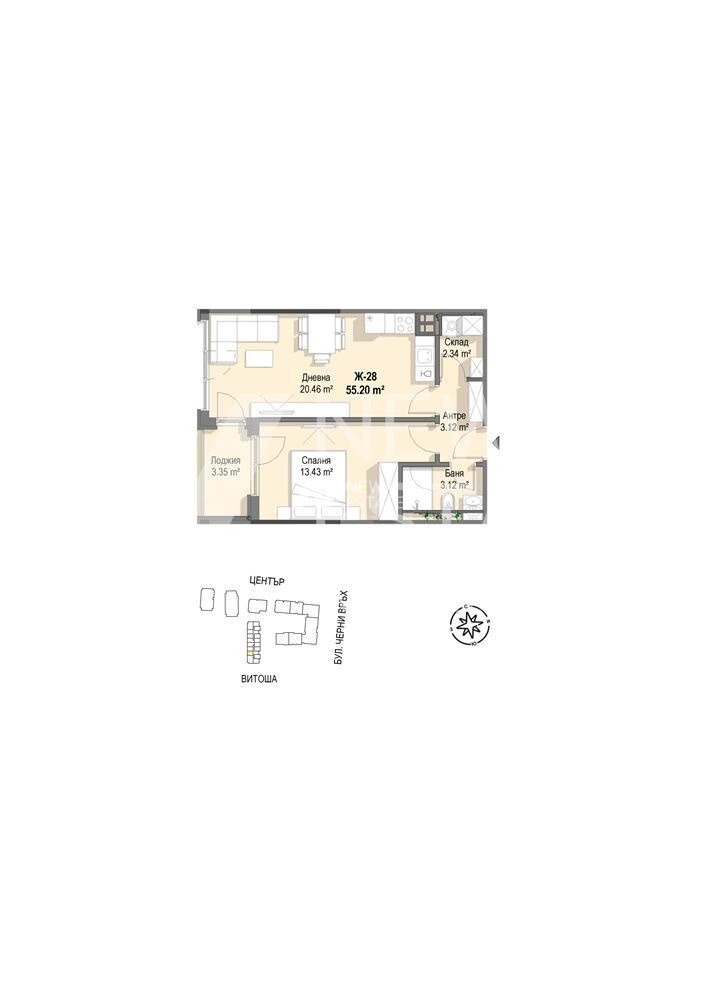 Продава 2-СТАЕН, гр. София, Кръстова вада, снимка 6 - Апартаменти - 55379935
