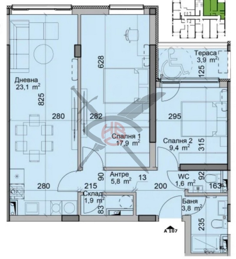De vânzare  2 dormitoare Sofia , Moderno predgradie , 94 mp | 40568554 - imagine [2]